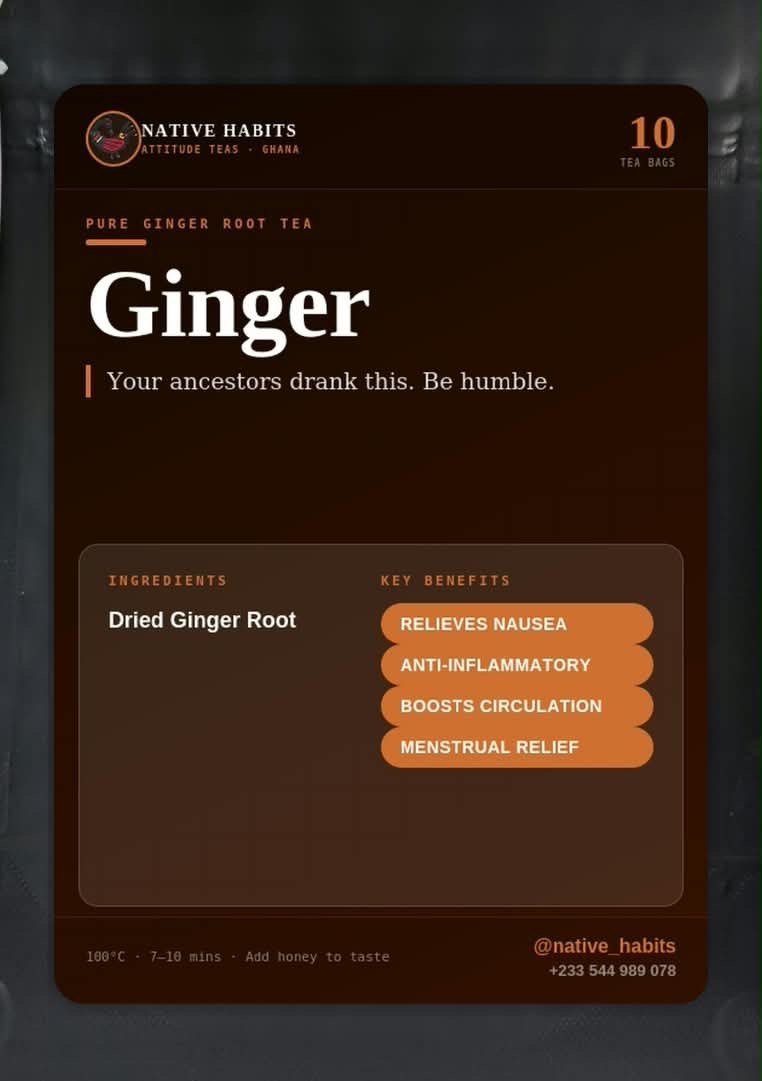 Native Habits Ginger Pure Root Tea