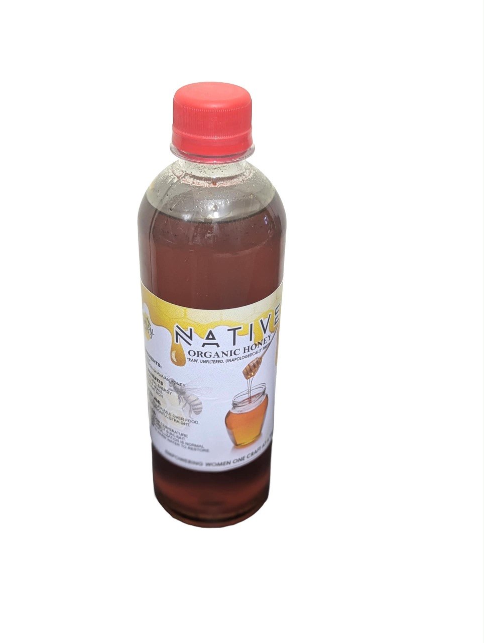 Native Organic Raw Honey (500ml Classic Bottle)